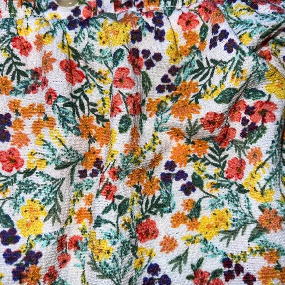 No Boundaries Smocked Square Neck Tops Floral & Light Blue Womens Size XL (2-pk) - Picture 8 of 9